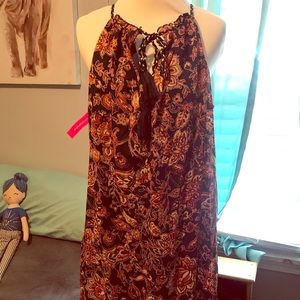 NWT Navy/Multicolored Xhilaration dress